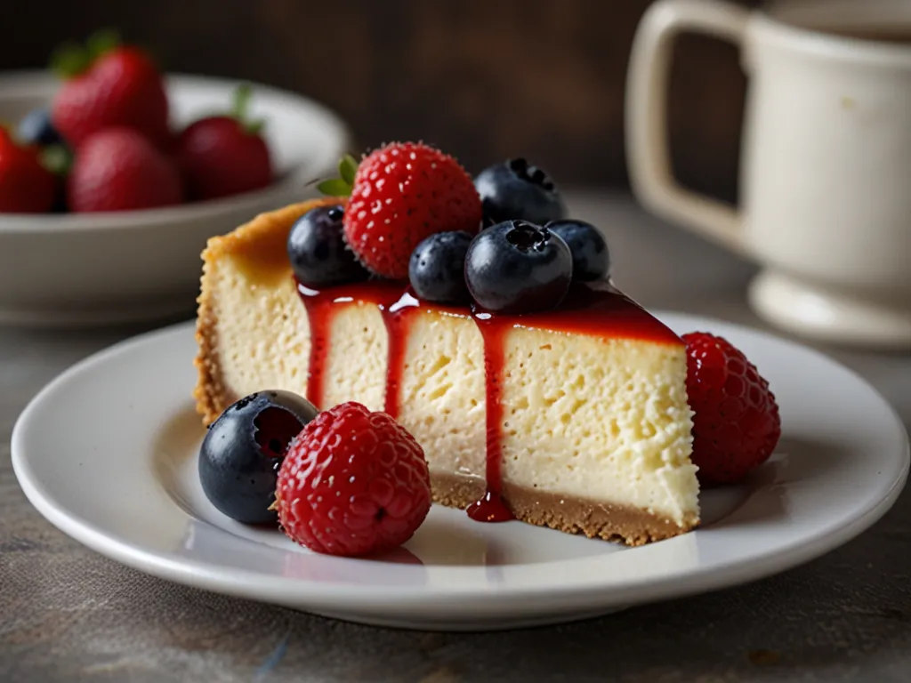 Cheesecake med färska bär